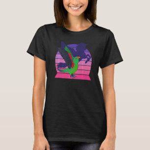 Camiseta Retro I Wingn Unicorn I Gritando Machos Eclectus P