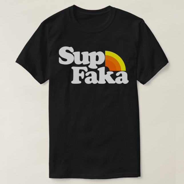 Camiseta Retro Ilhas Havaianas Sup Faka (Frente do Design)