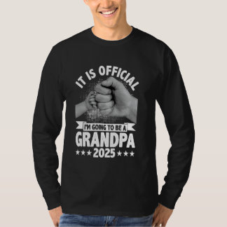 Camiseta Retro I'm Going To Be A Grandpa 2025 Fist Bump Fat