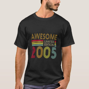 Camiseta Retro Incrível 2005 Editon 17th Birth