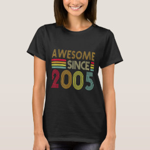 Camiseta Retro Incrível 2005 Editon 17th Birth