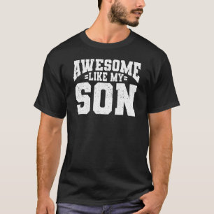 Camiseta Retrô Incrível Como Meu Filho Feliz Dia do Pai Pai