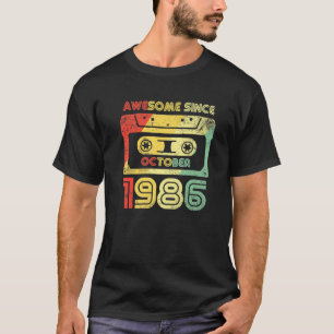 Camiseta Retro Incrível Desde Outubro De 1986 35º Anivers