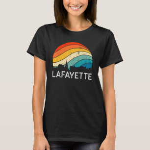 Camiseta Retro Indiana Lafayette Skyline Vintage Urban Skys