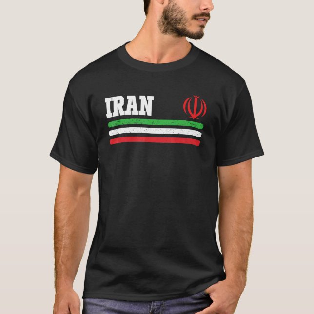Camiseta Retro Iranian Pride National Flag Of Iran (Frente)