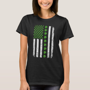 Camiseta Retro Irish American Flag Distante Flag Rua Patri