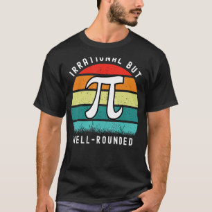 Camiseta Retro Irracional, Mas Bem Arredondado Pi Day Celeb