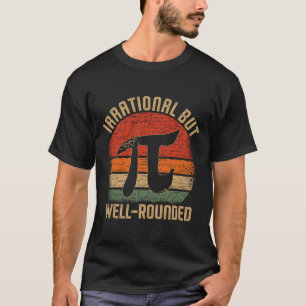 Camiseta Retro Irracional, Mas Bem Arredondado Pi Day Celeb