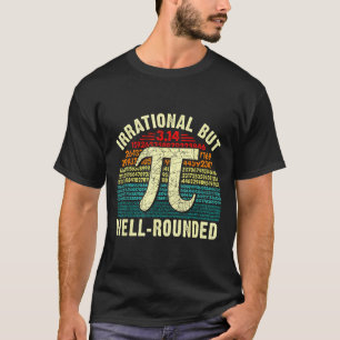 Camiseta Retro irracional mas dia arredondado geeks de mate