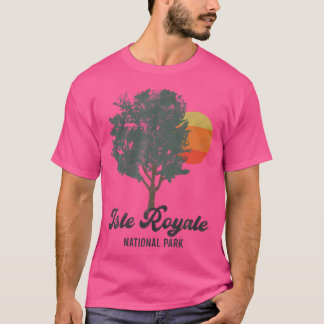 Camiseta Retro Isle Royale National Park Vintage Hiking Cam