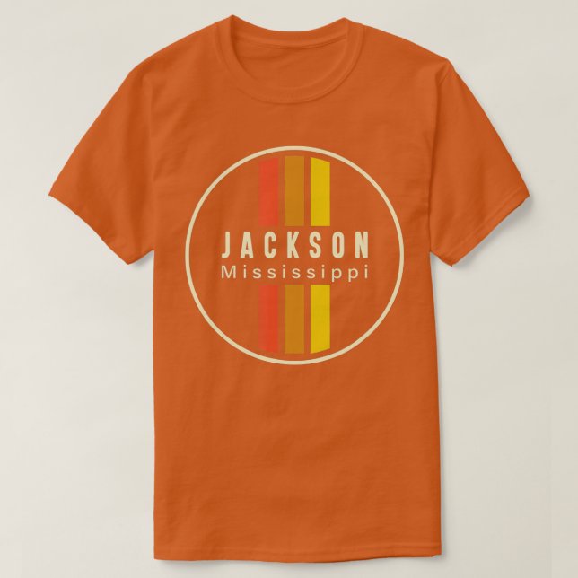Camiseta Retro Jackson Mississippi  (Frente do Design)