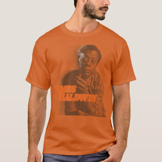 Camiseta Retro James Baldwin Sepia Fade Tributação