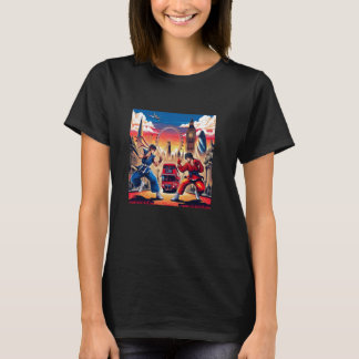 Camiseta Retro Japanese Fighters Battling in London with An