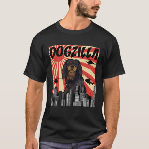 Camiseta Retro Japonês Dogzilla English Toy Spaniel