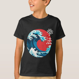 Camiseta Retro Japonês Wave Kenpo Karate Arts Self