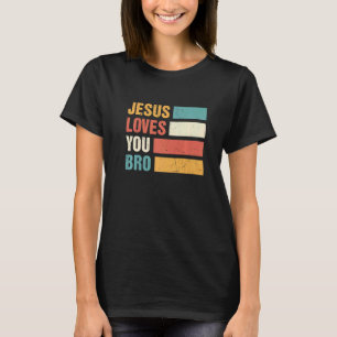 Camiseta Retro Jesus Te Ama Mano Meu Deus Salvador Chris