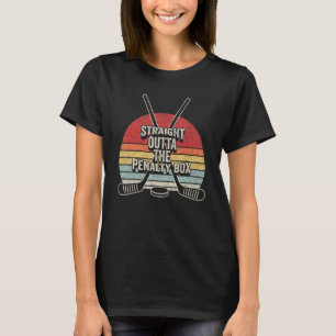 Camiseta Retro Jogador De Hóquei No Gelo Dando Hetero Fora