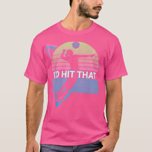 Camiseta Retro Jogador De Voleibol Eu Acertaria Que