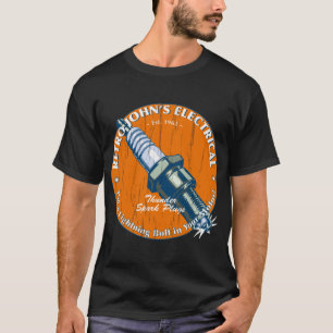 Camiseta Retro John_s Motografia elétrica e motocicleta