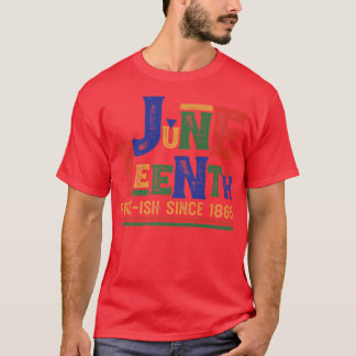 Camiseta Retro Juneteenth Free-ish Since 1865 Vintage Black