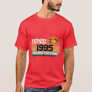 Camiseta Retro Junho 1995 Edição Limitada Aniversário de 31