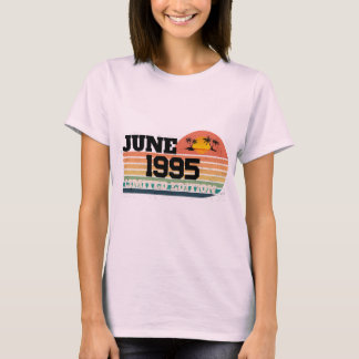Camiseta Retro Junho 1995 Edição Limitada Aniversário de 31