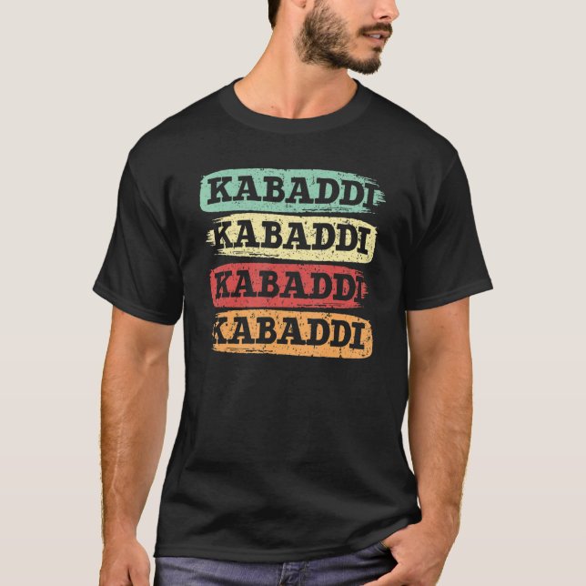 Camiseta Retro Kabadi Indian Game Team Sport Raider 1 (Frente)