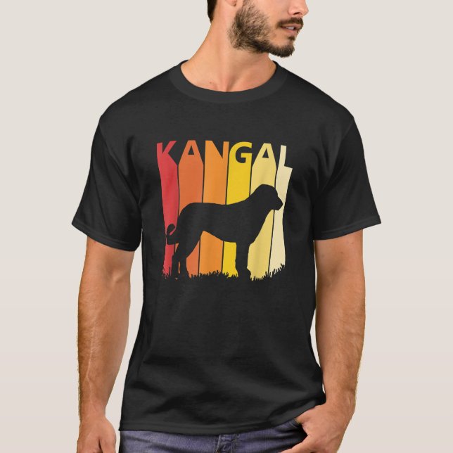 Camiseta Retro Kangal Dog Feliz Presente de Natal (Frente)