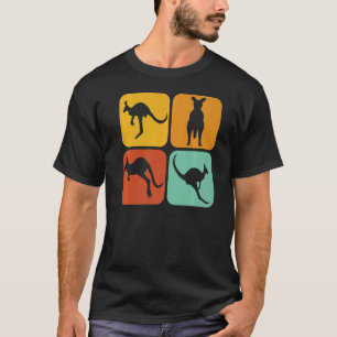 Camiseta Retro Kangaroo I Marsupial I Canguru Australiano