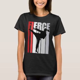 Camiseta Retro Karate Fierce Birthday Forte Treinamento