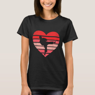Camiseta Retro Karate Judo Heart Namorados Martial Art Boys
