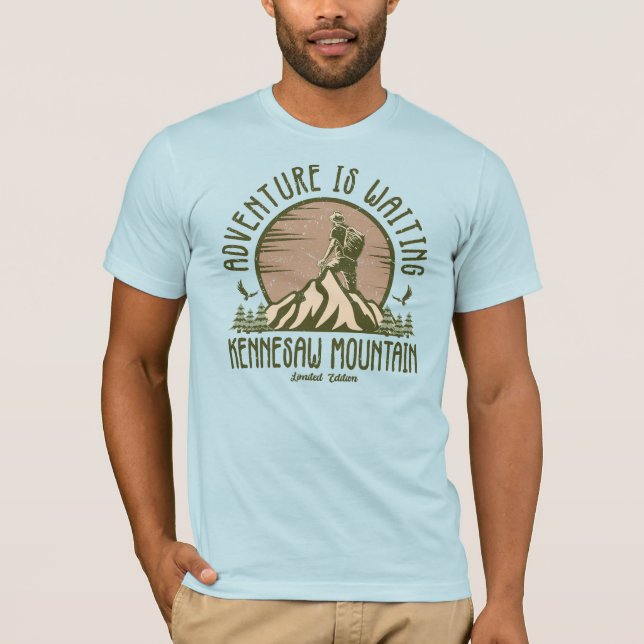 Camiseta Retro Kennesaw Mountain Hike (Frente)