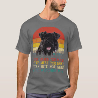 Camiseta Retro Kerry Blue Terrier Cada Snack Que Você Faz