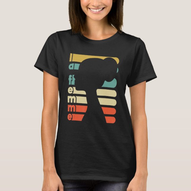 Camiseta Retro La Femme French The Woman Na moda (Frente)