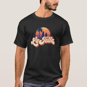 Camiseta Retro La Jolla 70s California Sunset Surfing