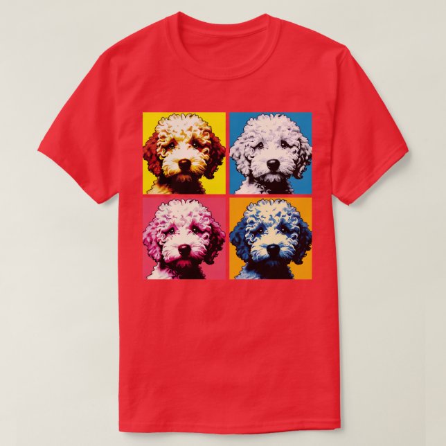 Camiseta Retro Lagotto Romagnolo Art Cute Puppy (Frente do Design)