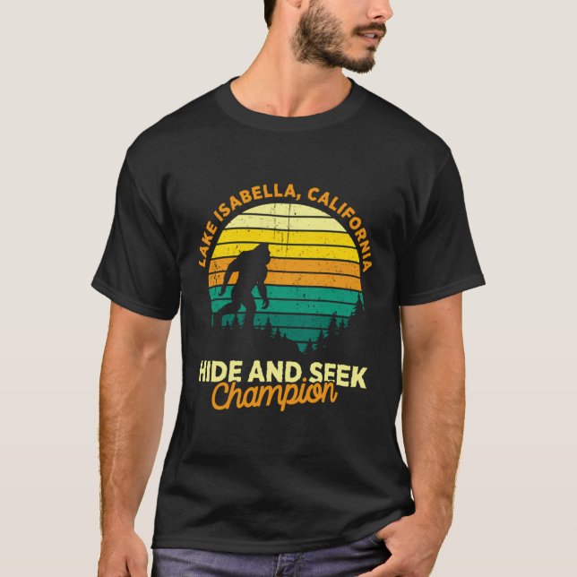 Camiseta Retro Lake Isabella California Big Foot Souvenir (Frente)