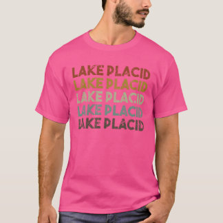 Camiseta Retro Lake Placid Nova York engraçado