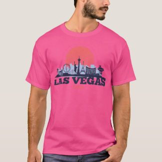 Camiseta Retro Las Vegas Nevada Skyline
