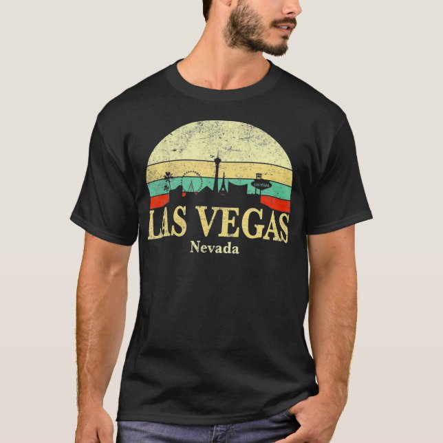 Camiseta Retro Las Vegas Vegas Strip Sin City (Frente)