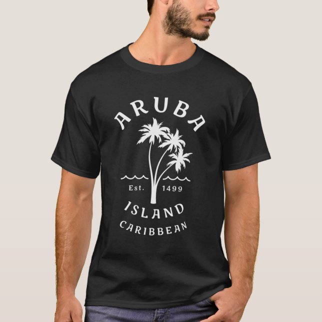 Camiseta Retro Legal Aruba Caribe Bebe Novelty Art Pal (Frente)