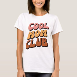 Camiseta Retro Legal Clube da Mãe em Groovy Waves