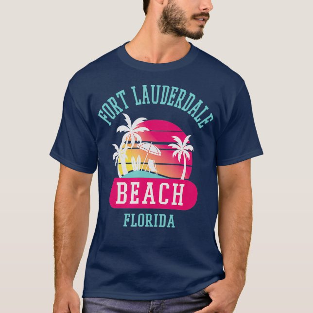 Camiseta Retrô Legal Ft Lauderdale Mens Mulheres Em Praias  (Frente)