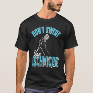 Camiseta Retro legal Não suar a presença técnica do HIPHOP