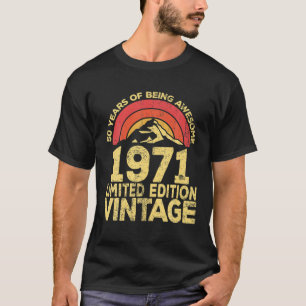 Camiseta Retro Legendário Retro Vintage, 50 anos, Awincríve