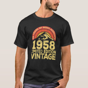 Camiseta Retro Legendário Retro Vintage, 63 anos, Awincrí