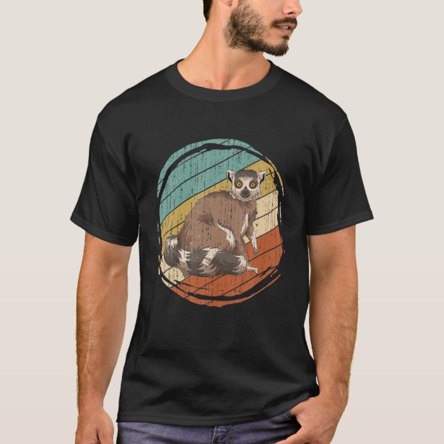 Camiseta Retro Lemur (Frente)