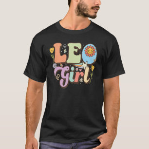 Camiseta Retro Leo Zodiac Sinal Astrologia Julho Aniversári