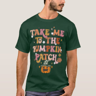 Camiseta Retro Leva-Me Para A Pumpkin Patch Cair Outono Tha