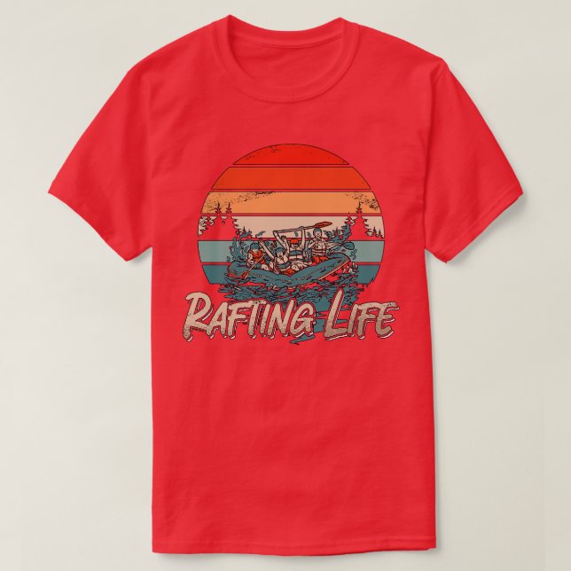 Camiseta Retro Life Retro Kayak Paddle (Frente do Design)